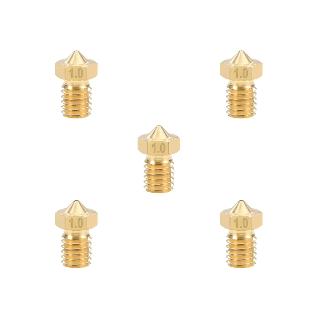 1 mm E3d V6 Brass  Nozzle (1.75mm) (5pcs)