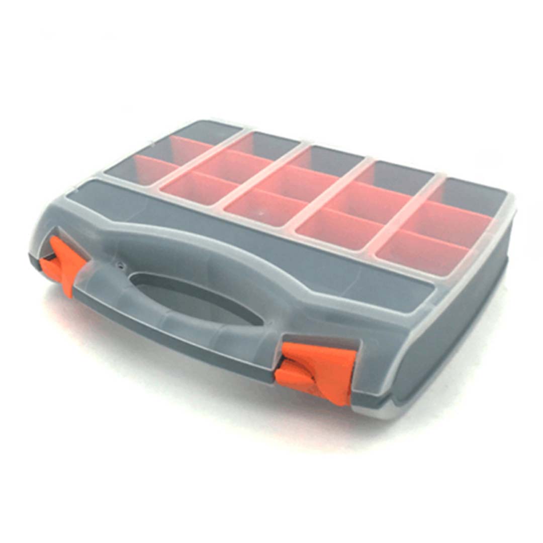 Plastic Organizer Box,Front & Back 5+5+2+1 & 15+2+1 (H) (37*30*8 cm)