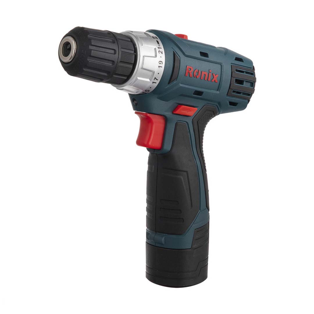 12V Cordless Drill Driver Battery Voltage 12V Li-ion Battery capacity 1.5Ah Max Torque 21N.M No load speed 0-400/0-1350r/min, Chuck size 10/20mm Weight 1.0 kg 1 Battery