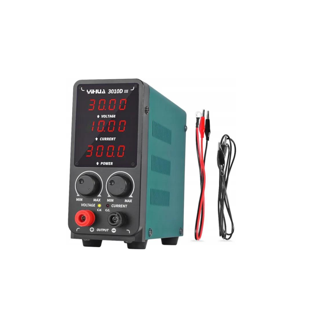 YIHUA 3010D-IV 30V 10A 300W DC power supply with 5V USB fast charger