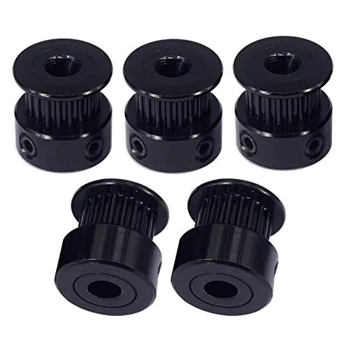 GT2-6 timing belt pulley black 20T 6mm (5 pcs)