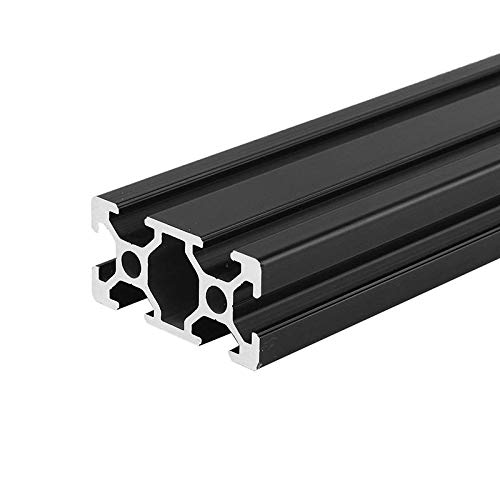 2040 Aluminium T Slot Extrusion 1000mm Black