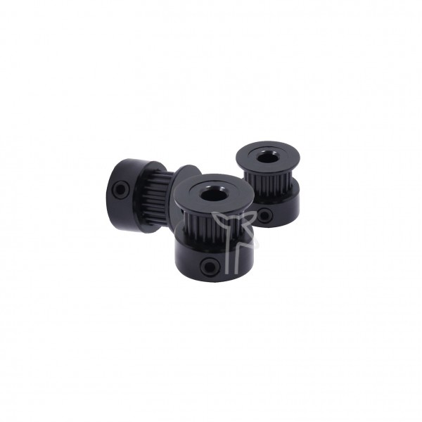 GT2-6 timing belt pulley black 16T 5mm bore (5 pcs)