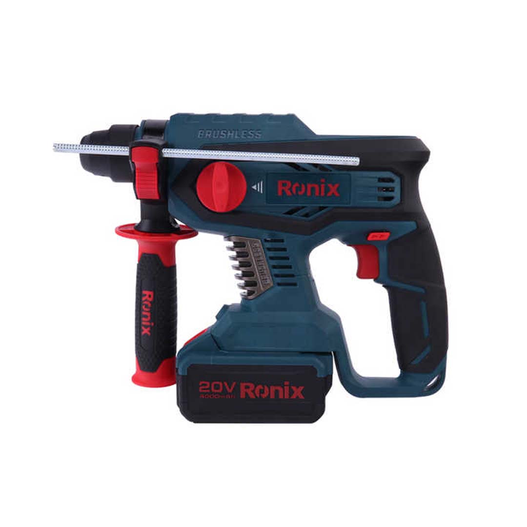 20V Brushless Rotary Hammer 20V No load speed: 0~1400 rpm Impact energy: 2.2 J Max. Drilling Diameter in Concrete: 22 mm in Steel: 13 mm in Wood: 28 mm Without battery Without charger