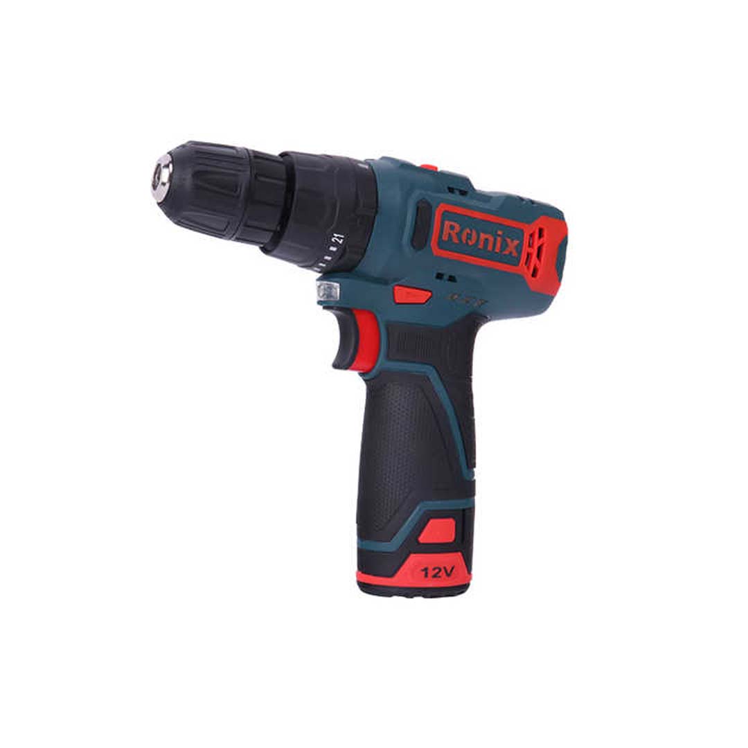 12V Cordless Impact Drill Driver Chuck capacity 10mm Weight 1.47Kg Max torque 28.0N.m No load speed: 0-400/0-1300rpm 2 Lithium Battery