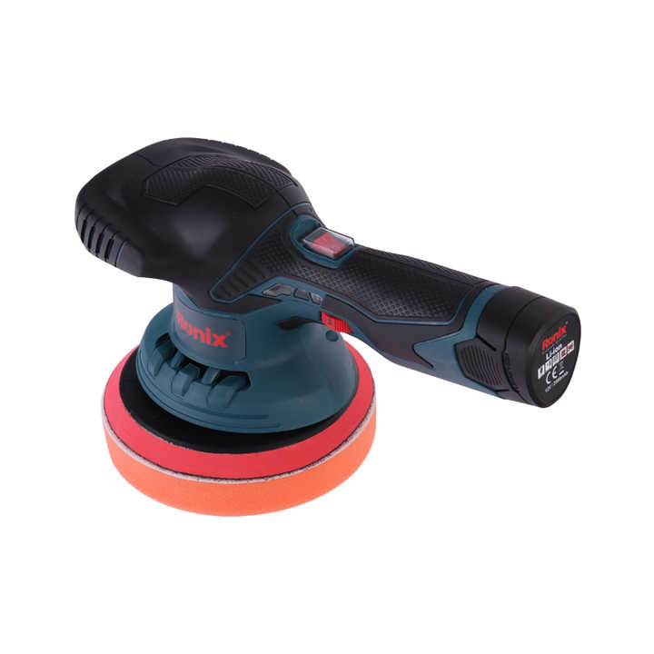 12V Cordless Dual Action Polisher Pad Size 150mm/6" Charging 1H Dual action 9mm No load speed 2200-4800RPM