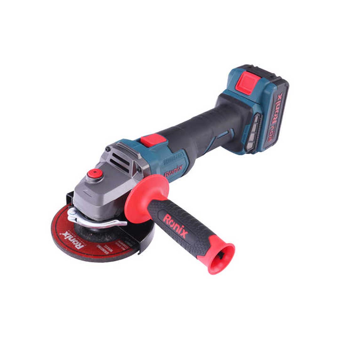 20V Brushless Angle Grinder Kit 115mm No load speed: 8500 rpm Max. Wheel Diameter: 115 mm Max. Wheel Thickness: 6 mm Bore Diameter: 22.23 mm