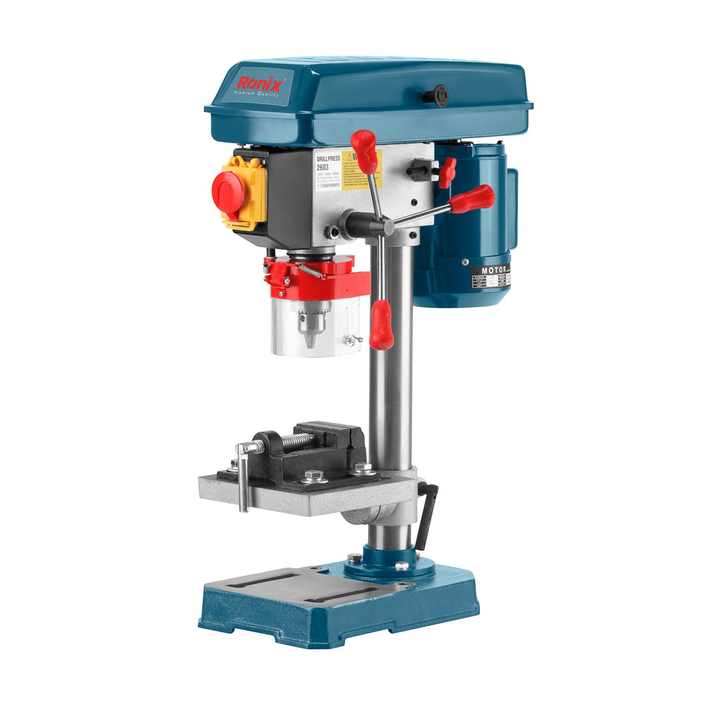  Drill Press,Max Drilling Diameter Φ 13mm(1/2”) Motor Power 350W Chuck Capacity 1.5-13 mm Spindle Travel 50mm No load speed 620-2620RPM