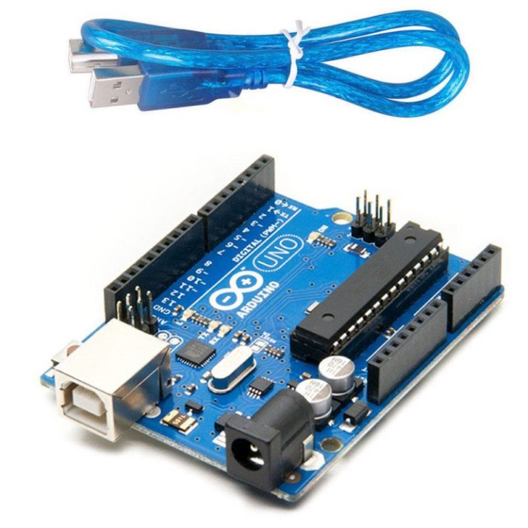 Arduino UNO R3 & USB Cable (ATmega328P-PU)