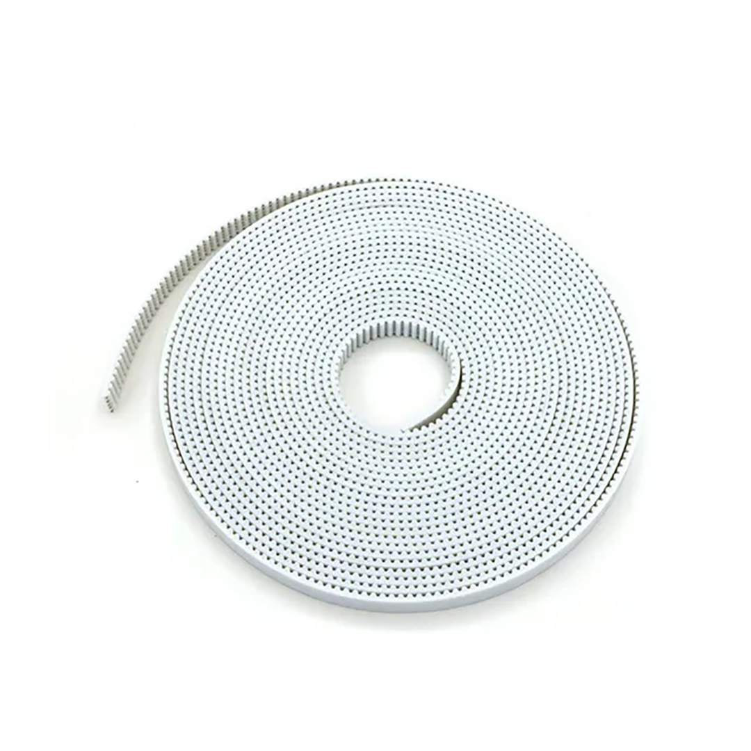 GT2-6mm timing belt white (PU with steel wire)