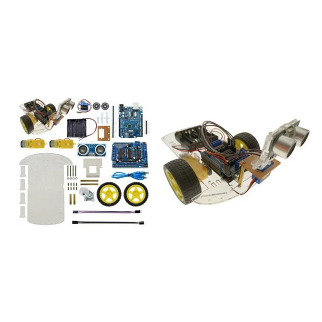 Complete Arduino Kit Intelligent ultrasonic obstacle avoidance car