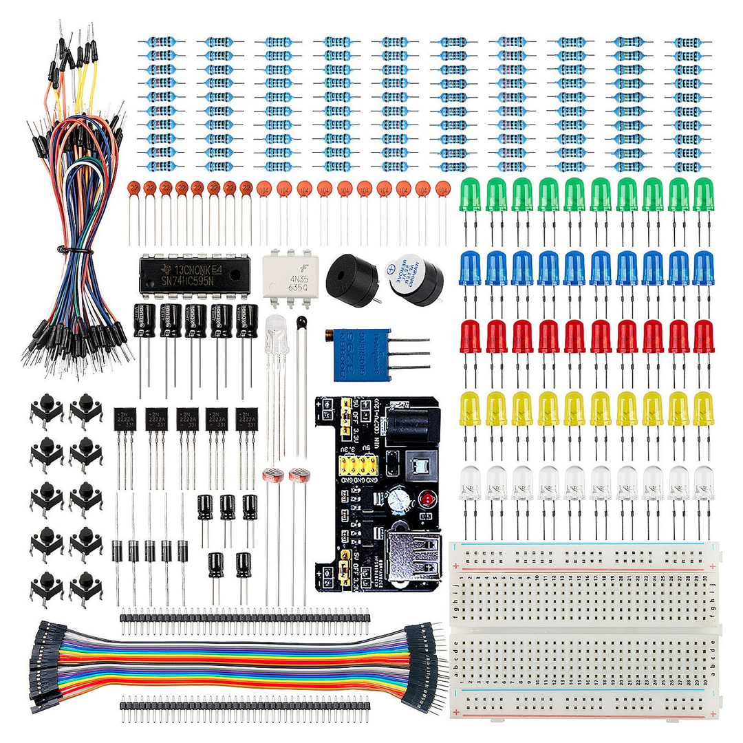 Arduino Kit(UNO R3 controller board, LEDs, resistors, jumpers and power supply basic starter kit Available for Arduino)