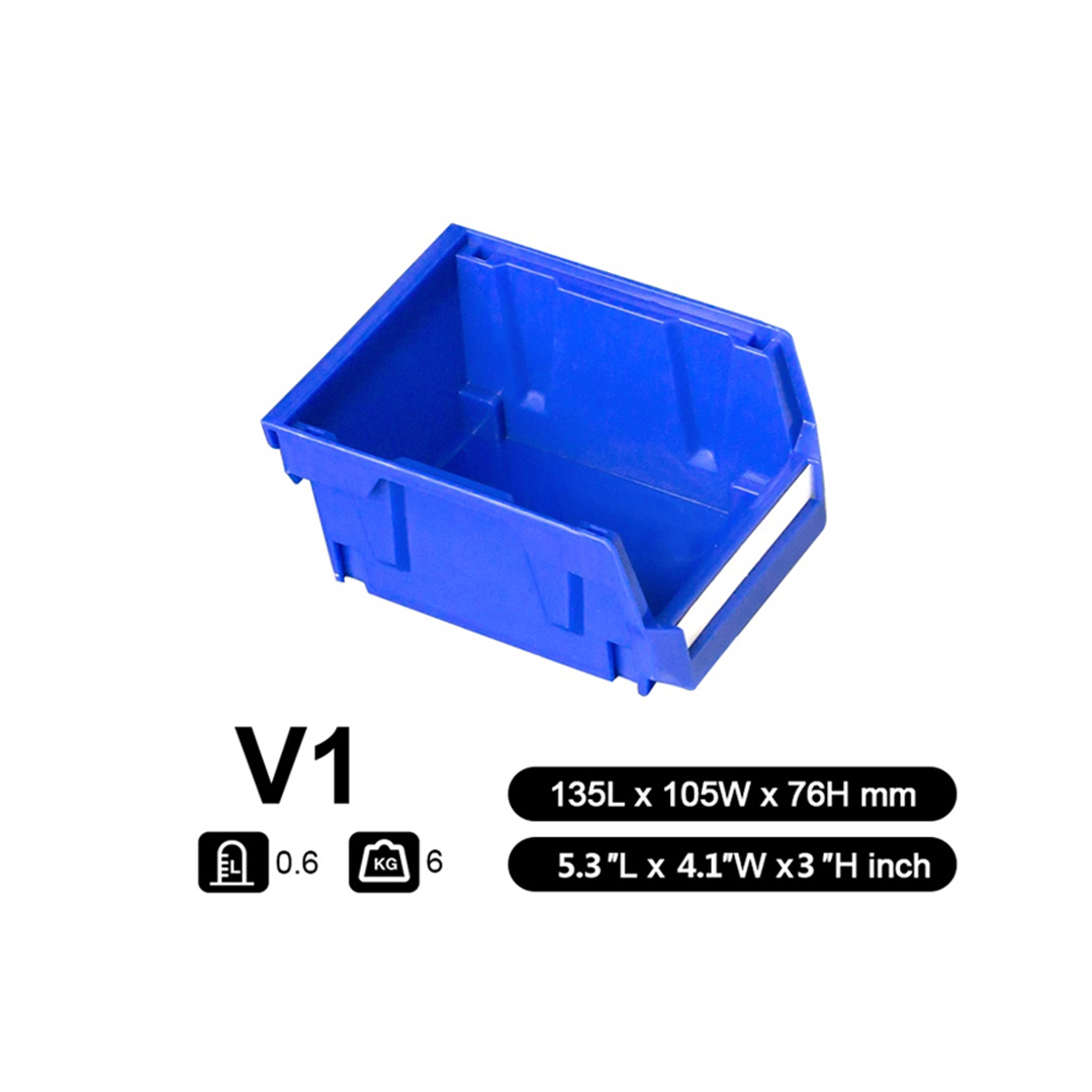 Parts Bin V1 (Ext : 135x105x75mm / Int : 116x85x70mm) Blue