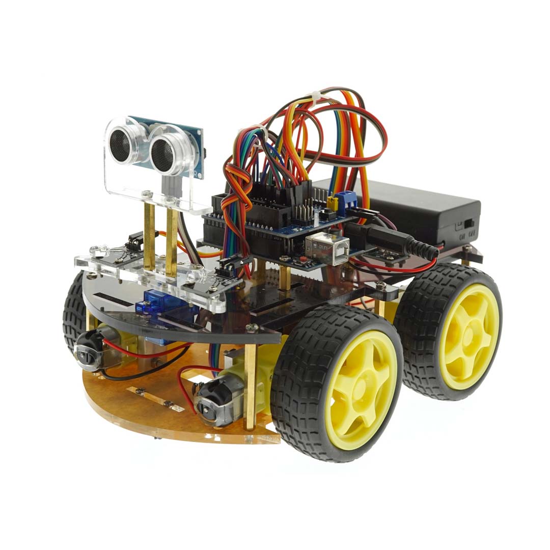 Complete Arduino Kit Intelligent Bluetooth Tracking/Obstacle Avoidance Car with UNO R3