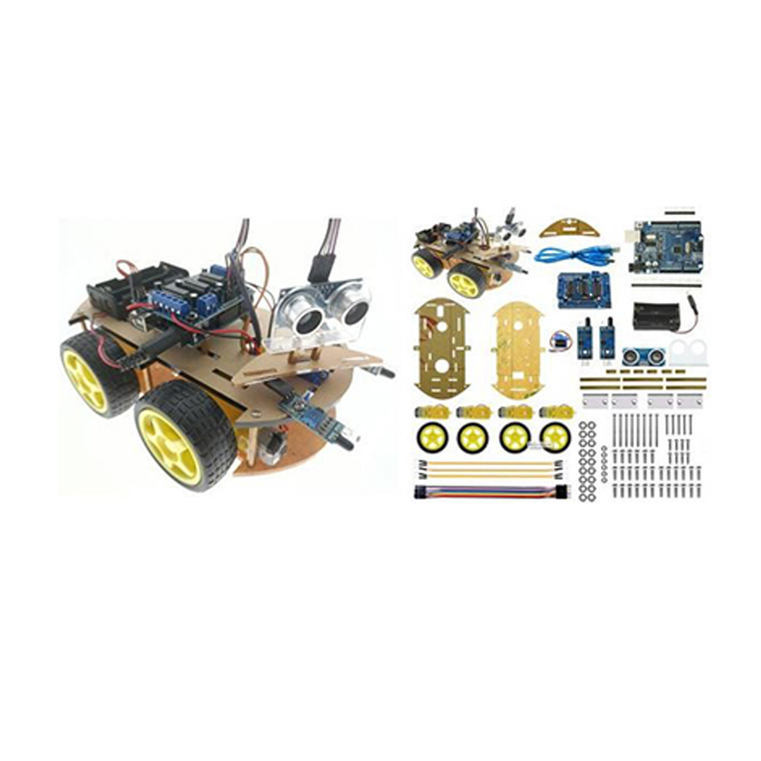 Complete Arduino Kit Infrared Ultrasonic Obstacle Avoidance Car Kit