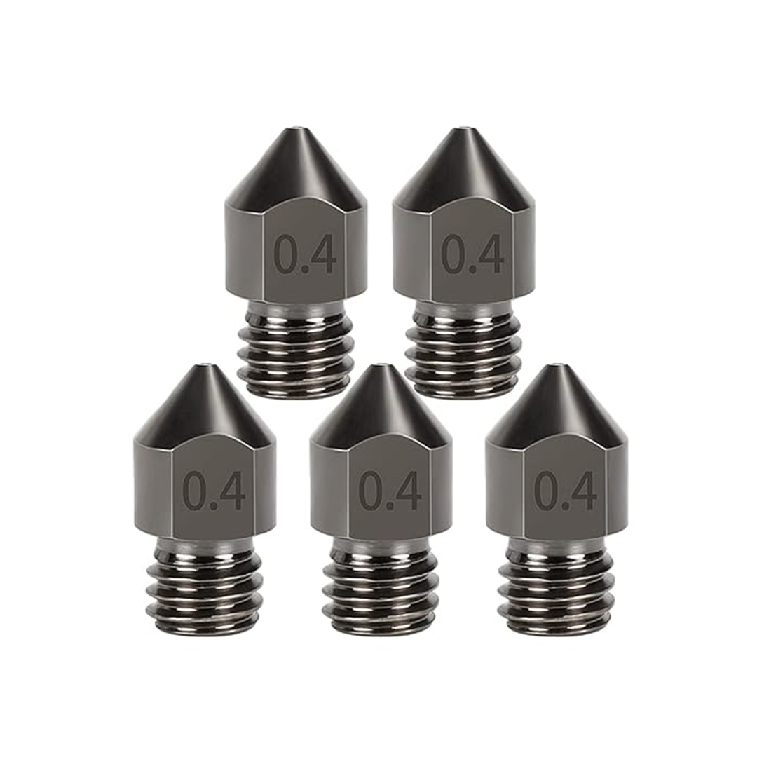 0.4 mm MK8 Hardned Steel  Nozzle (1.75mm)(MK8 & CR10) (5pcs)