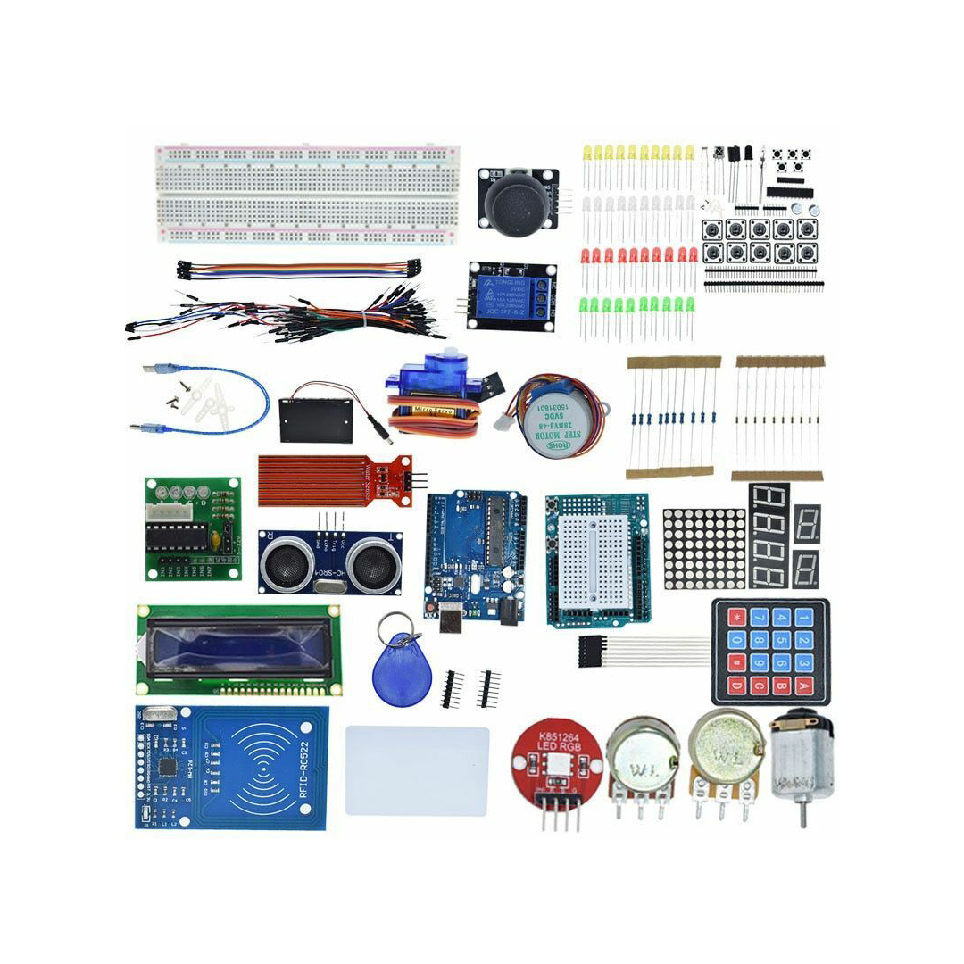 Arduinio Kit (Starter Kit - Breadboard and holder Step Motor / Servo /1602)