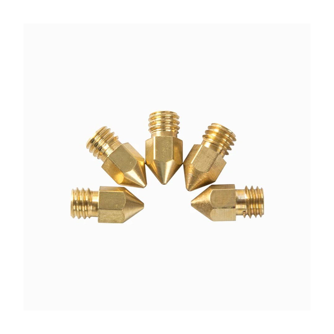 Creality Thin Type 0.4 mm Brass Nozzle (1.75mm)(CR10 & Ender3 Series) (5pcs)