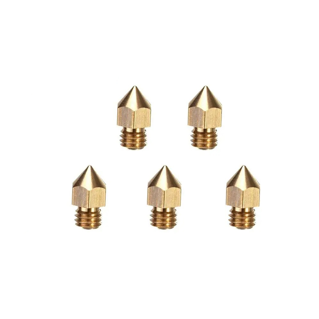 Creality Thin Type 0.8 mm Brass Nozzle (1.75mm)(CR10 & Ender3 Series) (5pcs)