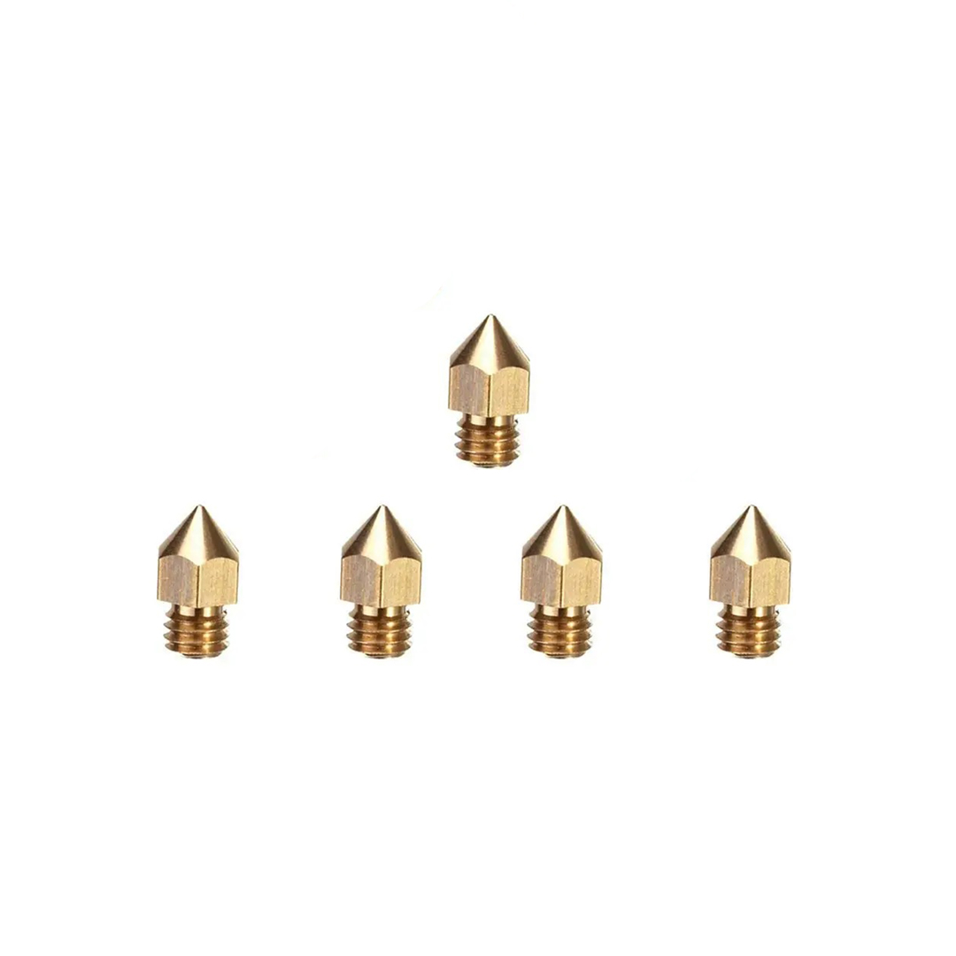 Creality Thin Type 1.2 mm Brass Nozzle (1.75mm)(CR10 & Ender3 Series) (5pcs)