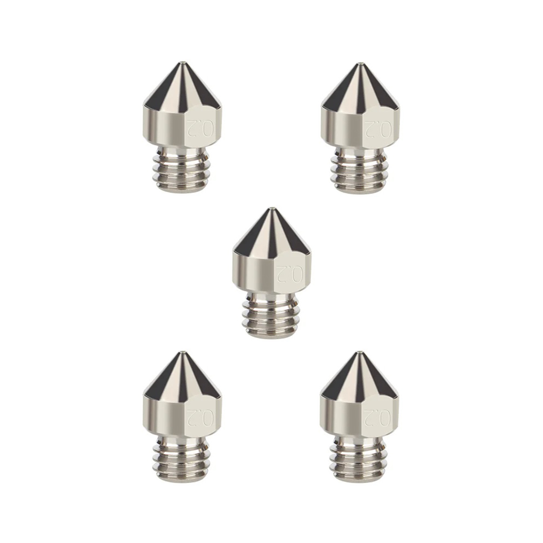 0.2 mm MK8 Titanium Alloy Nozzle (1.75mm)(MK8 & CR10) (5pcs)