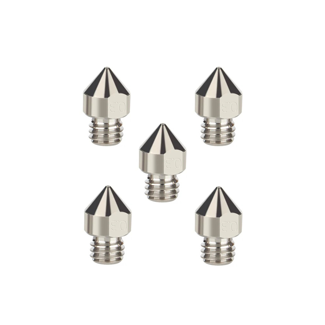 0.3 mm MK8 Titanium Alloy Nozzle (1.75mm)(MK8 & CR10) (5pcs)