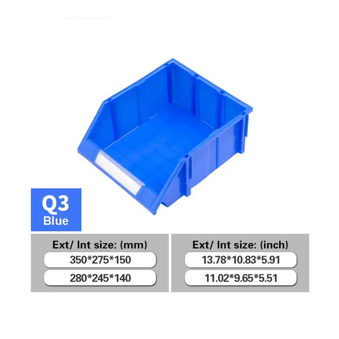 Parts Bin Q3 (Ext : 350x275x150mm / Int : 280x245x140mm) Blue