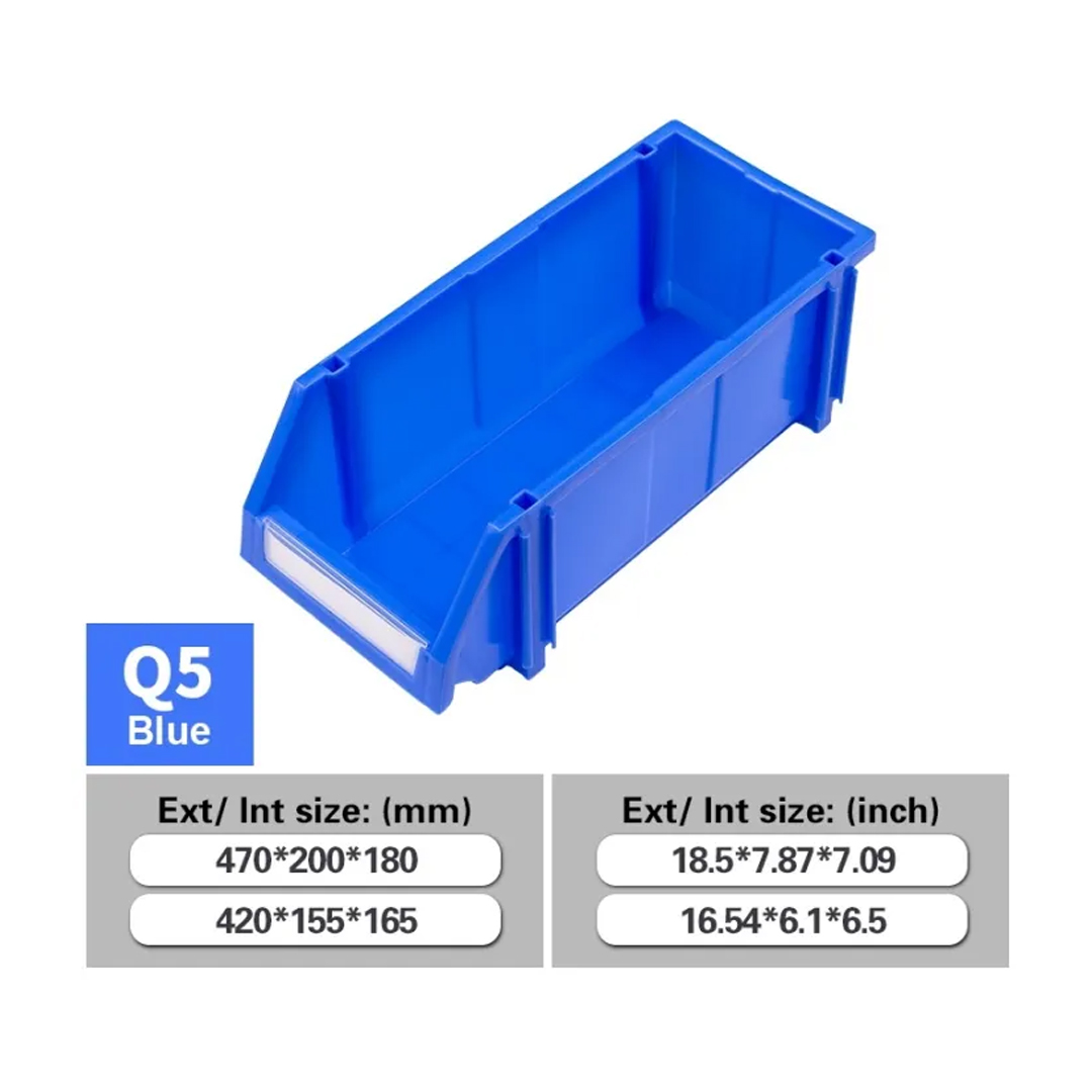 Parts Bin Q5 (Ext : 470x200x180mm / Int : 420x155x165mm) Blue