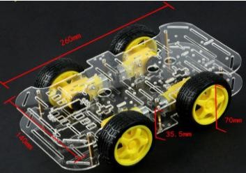 4WD Drive Smart Car Chassis