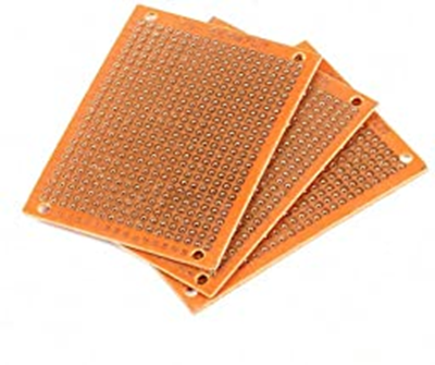 Perfored Prototype Boards,,Single-Sided 7x9cm,(Hole:1mm,Hole Spacing:2.54mm)