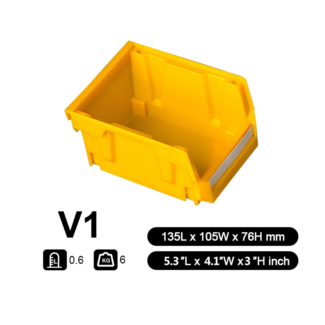 Parts Bin V1 (Ext : 135x105x75mm / Int : 116x85x70mm) Yellow