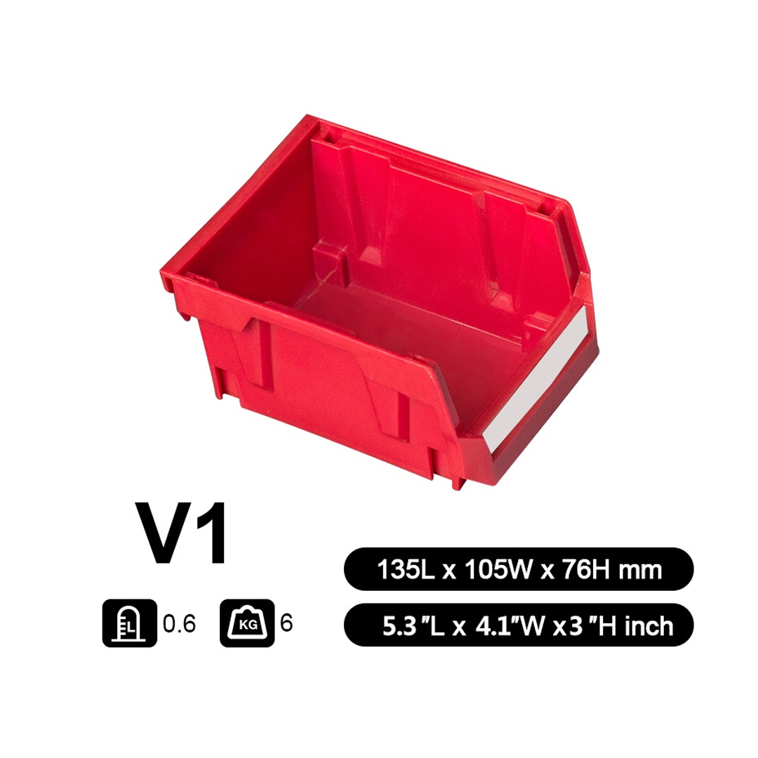 Parts Bin V1 (Ext : 135x105x75mm / Int : 116x85x70mm) Red