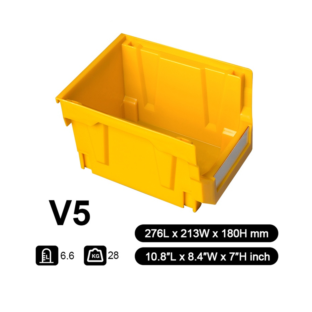 Parts Bin V5 (Ext : 276x213x178mm / Int : 243x170x174mm) Yellow