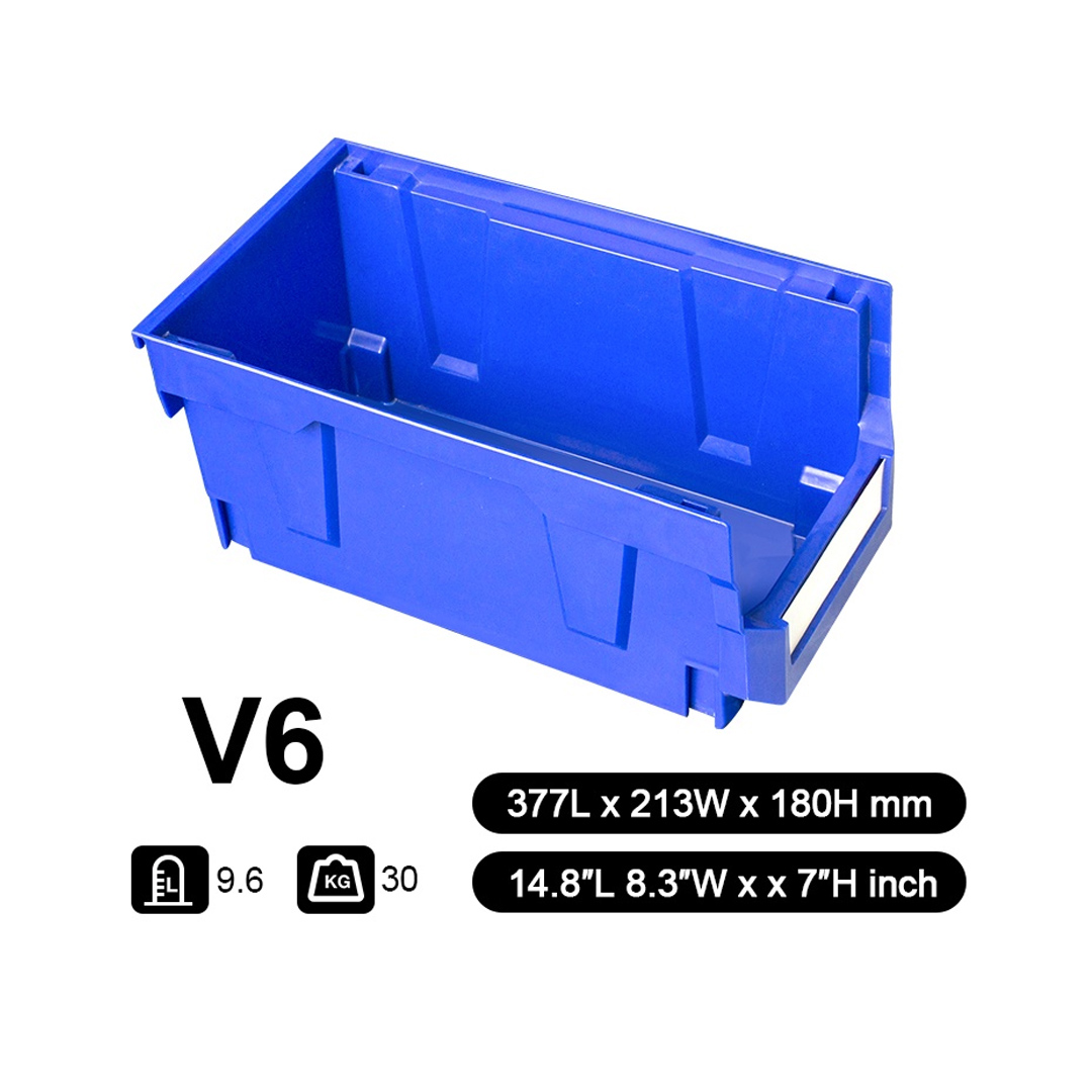 Parts Bin V6 (Ext : 377x213x178mm / Int :343x170x174mm) Blue