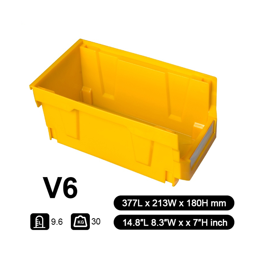 Parts Bin V6 (Ext : 377x213x178mm / Int :343x170x174mm) Yellow