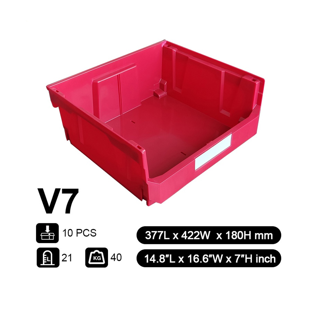 Parts Bin V7  (Ext : 377x422x178mm / Int :345x380x174mm) Red