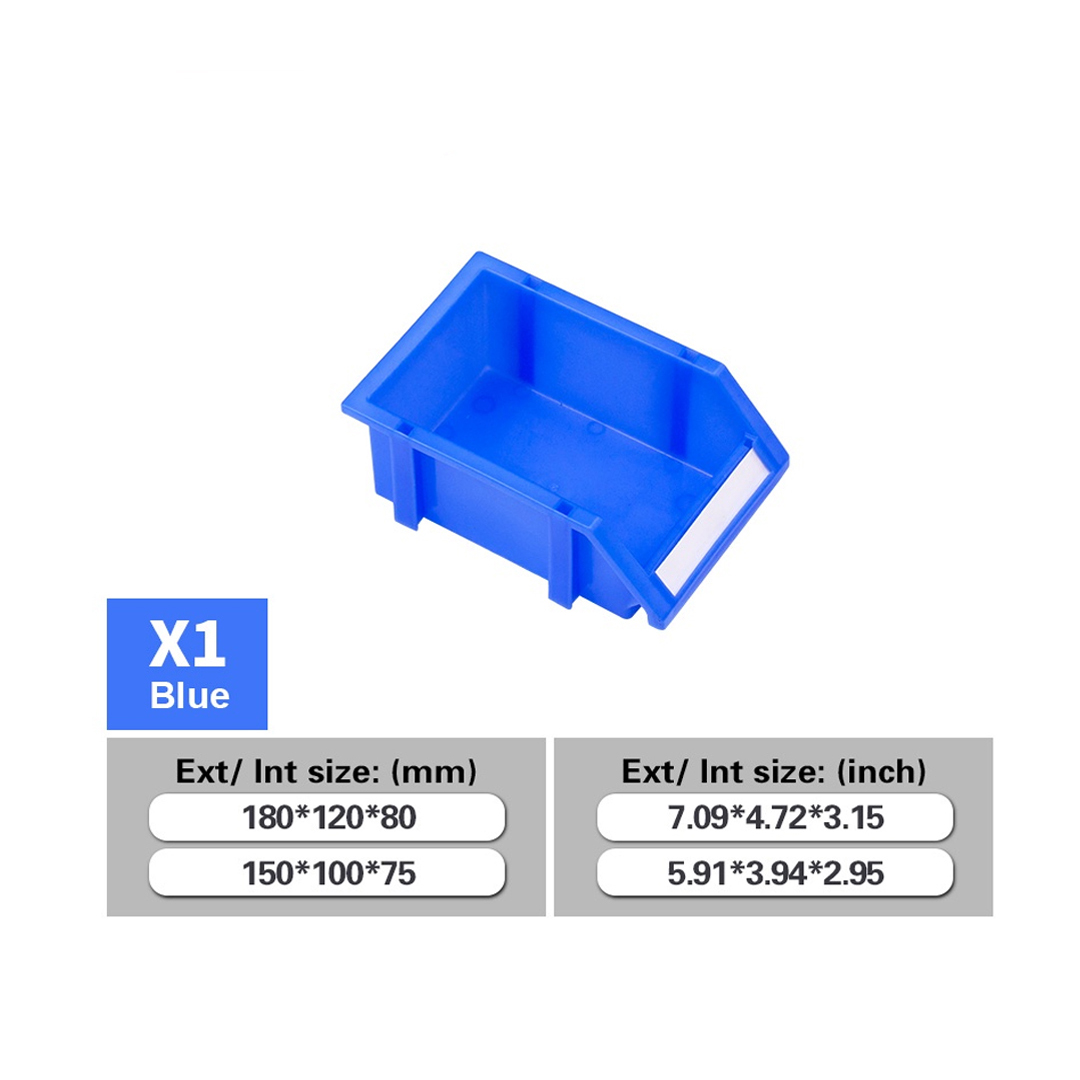 Parts Bin X1 (Ext : 180x120x80mm / Int : 150x100x75mm) Blue