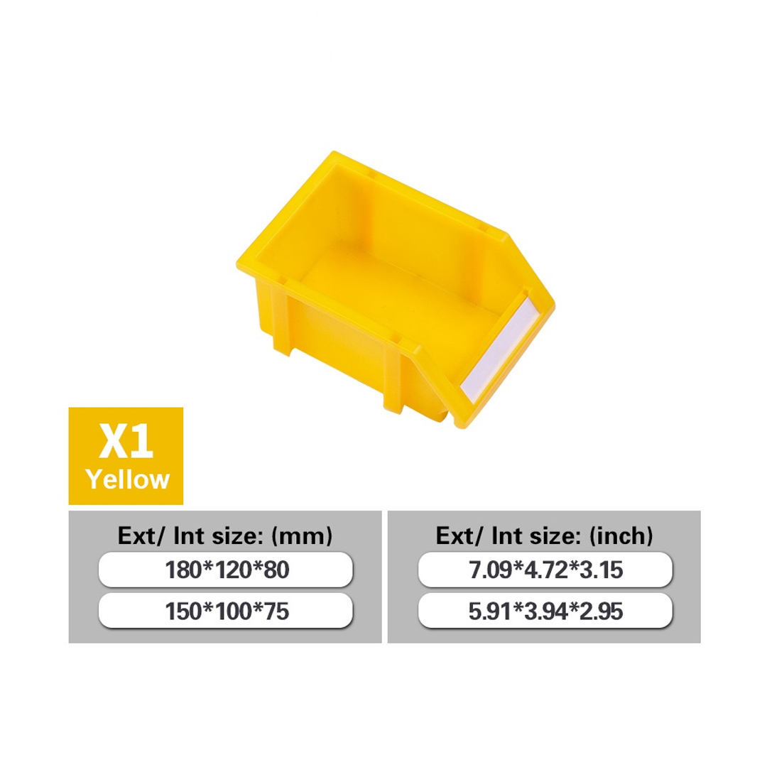 Parts Bin X1 (Ext : 180x120x80mm / Int : 150x100x75mm) Yellow