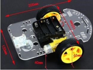 2WD Smart car chassis ( band encoder)	